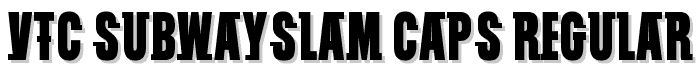 VTC SubwaySlam Caps Regular font